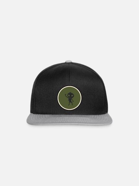 Zombie Tod - Snapback Cap - Schwarz/Grau
