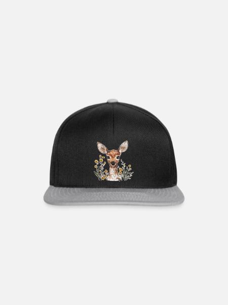Reh - Snapback Cap - Schwarz/Grau