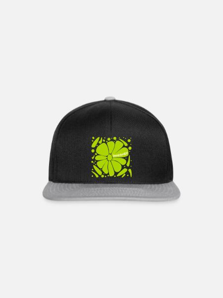 Blumen Demokratie - Snapback Cap - Schwarz/Grau