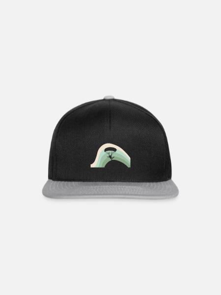 Skydiving Skydive Base Jumping - Snapback Cap - Schwarz/Grau