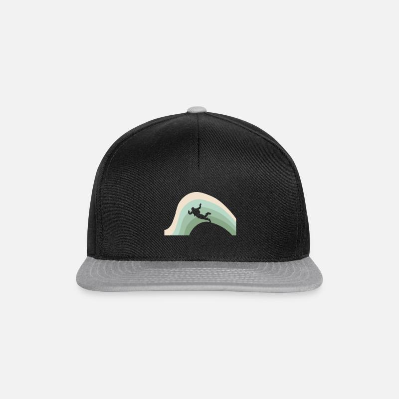 Skydiving Base Jumping Freifall - Snapback Cap - Schwarz/Grau