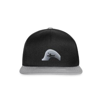 Kajakfahren Kanu - Snapback Cap - Schwarz/Grau - Vorne