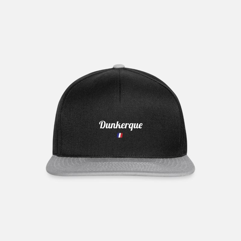 DUNKERQUE - Casquette snapback - noir/gris