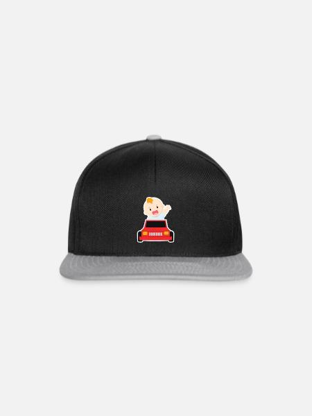 Baby beim spielen. - Snapback Cap - Schwarz/Grau