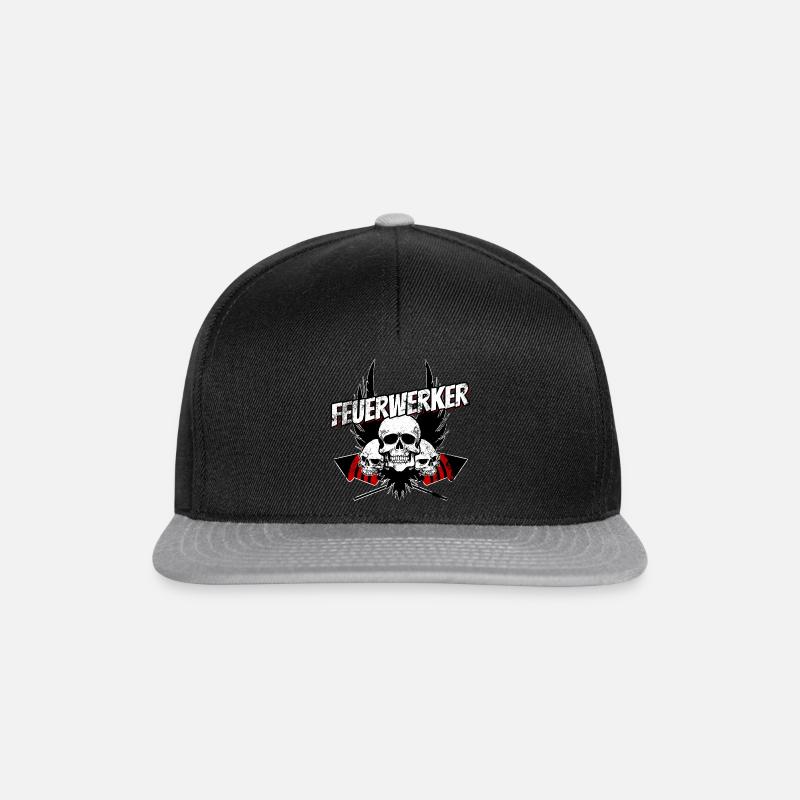 feux d'artifice 05 - Casquette snapback - noir/gris