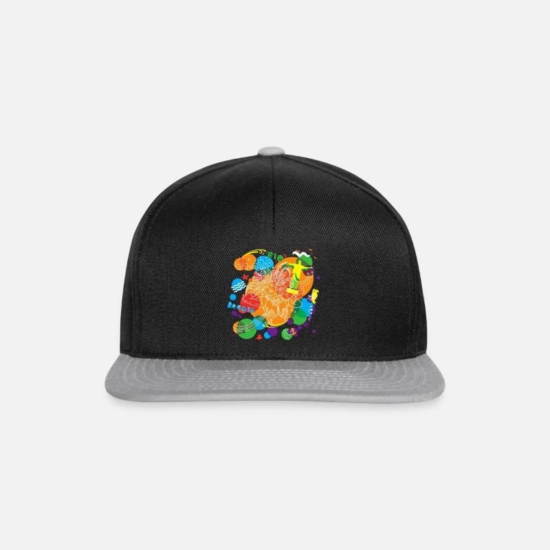 Brésil - Casquette snapback - noir/gris