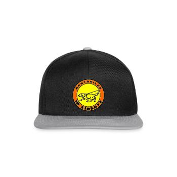 Mantrailer in action Retriever blond - Snapback Cap - black/grey - Front