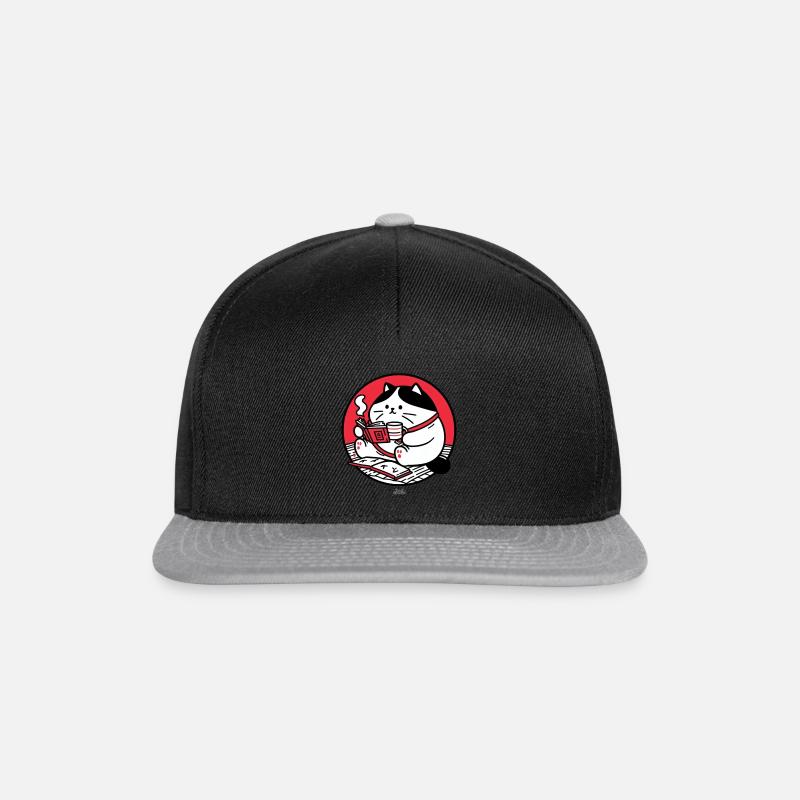 Chat-Reader - Snapback Cap - Schwarz/Grau