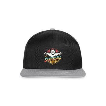 Supercats 4 Logo - Snapback Cap - black/grey - Front