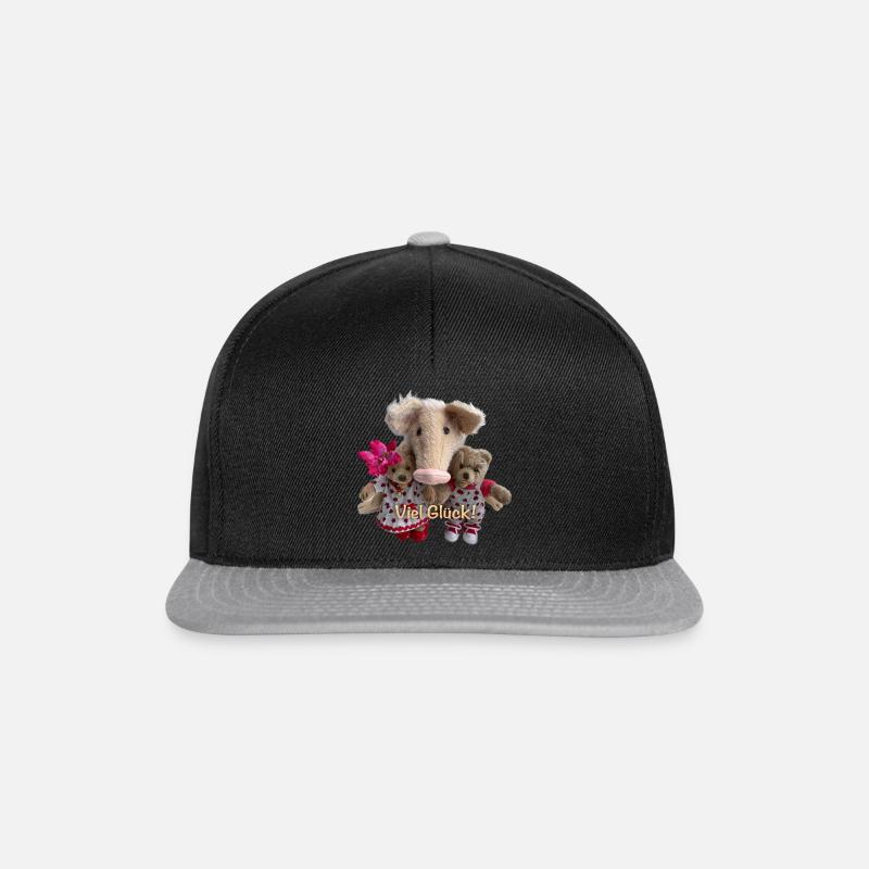 Viel Glück - Snapback Cap - Schwarz/Grau