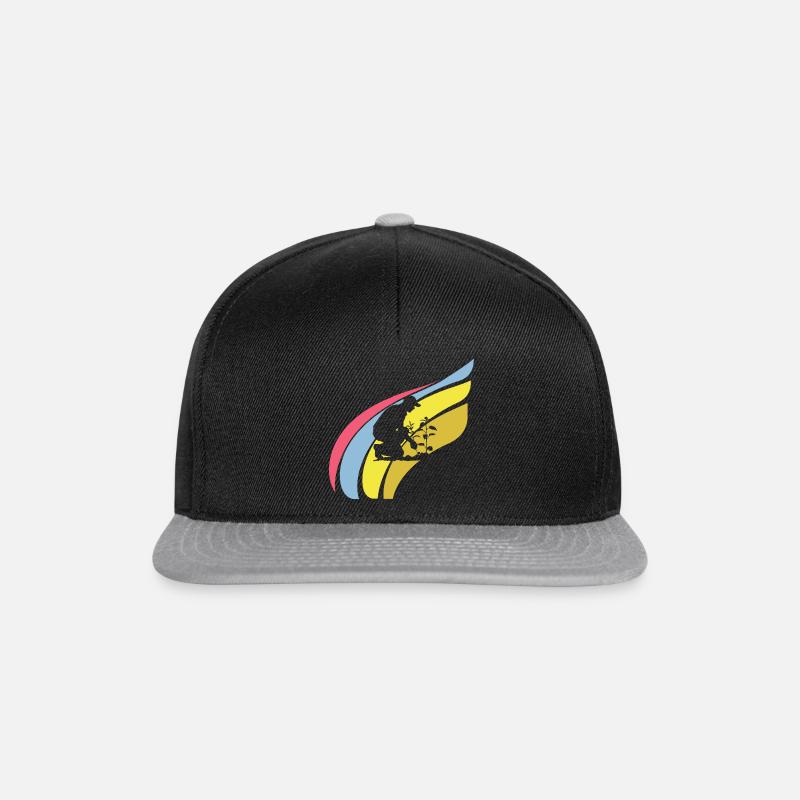 Gartenarbeit Gartenbau - Snapback Cap - Schwarz/Grau