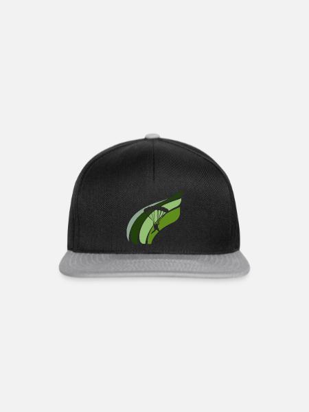 Paragliding Gleitschirmfliegen Fallschirm - Snapback Cap - Schwarz/Grau
