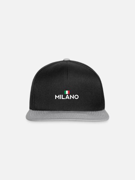 Milano Mailand - Snapback Cap - Schwarz/Grau