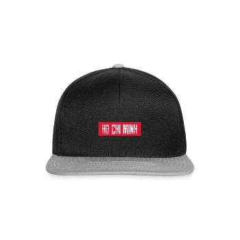 HO CHI MINH - Snapback Cap - Schwarz/Grau - Vorne