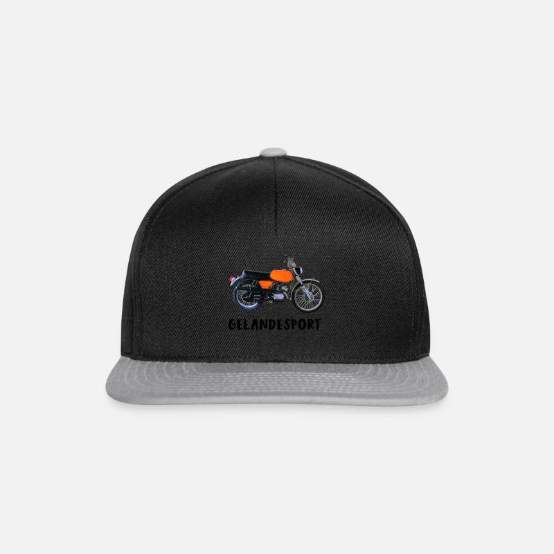 Simson GS geländesport - Snapback Cap - Schwarz/Grau
