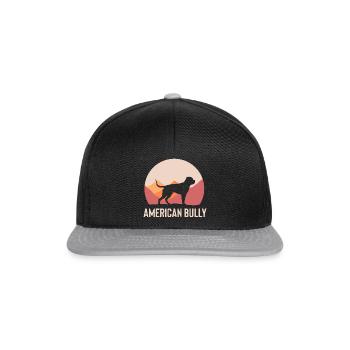 Bouledogue américain Amerikanische Bulldogge - Casquette snapback - noir/gris - Devant