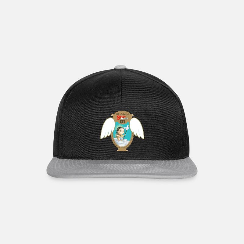 Jesus Classic Bouclier pour bébé - Casquette snapback - noir/gris