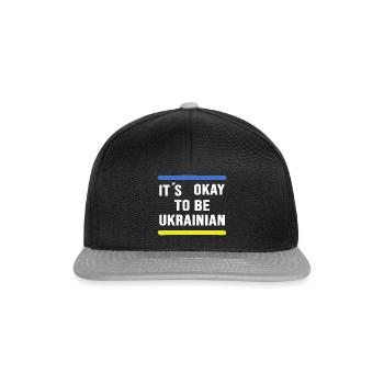 UKRAINE slava ukraini Ukrainian & Ukrainian - Snapback Cap - black/grey - Front