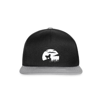 Chien de berger du Caucase Ovcharka - Casquette snapback - noir/gris - Devant
