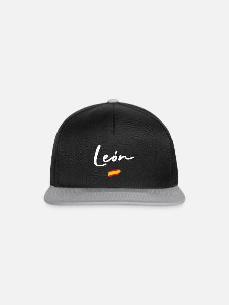 León - Snapback Cap - Schwarz/Grau