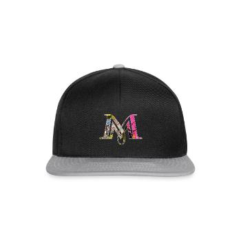 Magie Magic M | Tarot Design - Snapback Cap - Schwarz/Grau - Vorne