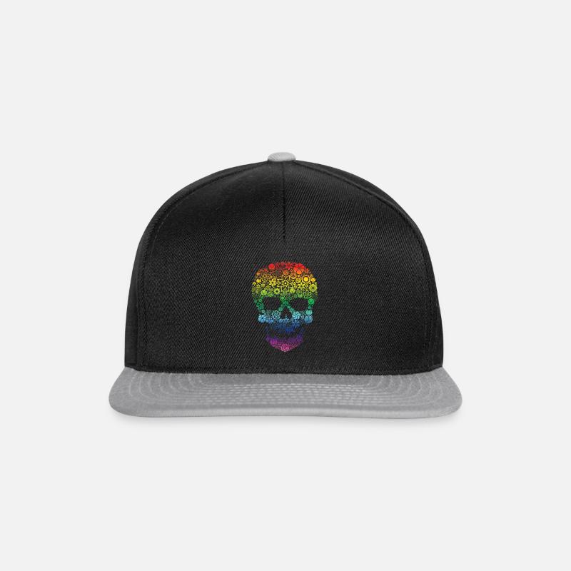 Skull colors - Snapback Cap - black/grey