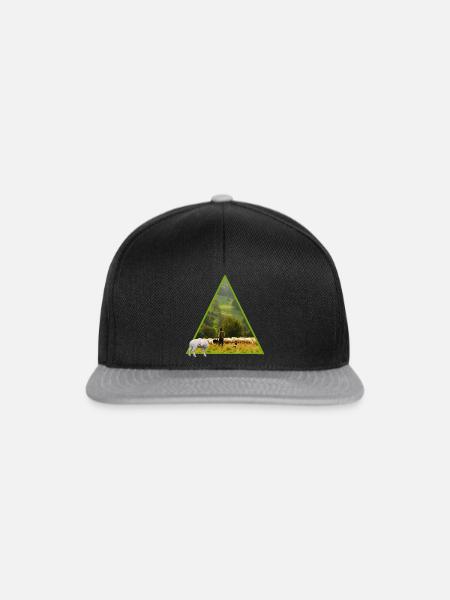 schaf mit schäfer - Snapback Cap - Schwarz/Grau