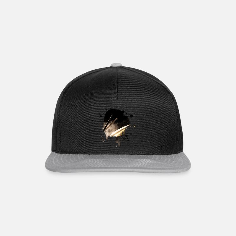 Schlagzeug drummers Band - Snapback Cap - Schwarz/Grau