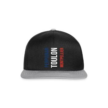 Perpignan - Toulon - Montpellier (France Trip) - Snapback Cap - black/grey - Front