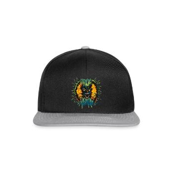 Jurassic World Dilophosaurus Toxic - Snapback Cap - Schwarz/Grau - Vorne