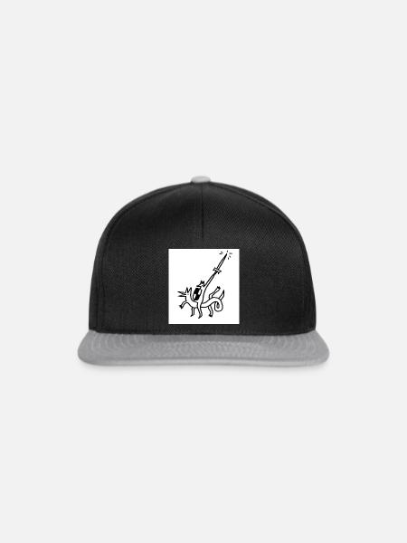Held_mit_Schwert - Snapback Cap - Schwarz/Grau