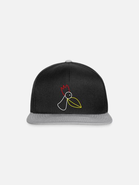 JG Label - Snapback Cap - Schwarz/Grau