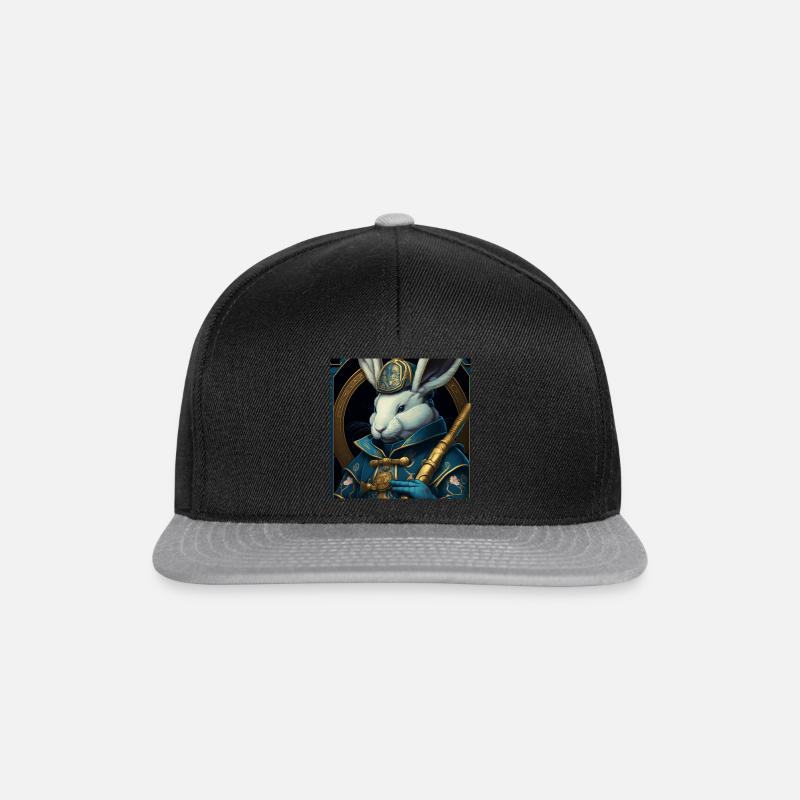 White Samurai - Snapback Cap - black/grey