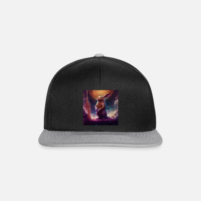 Schöpfer-Hase - Snapback Cap - Schwarz/Grau