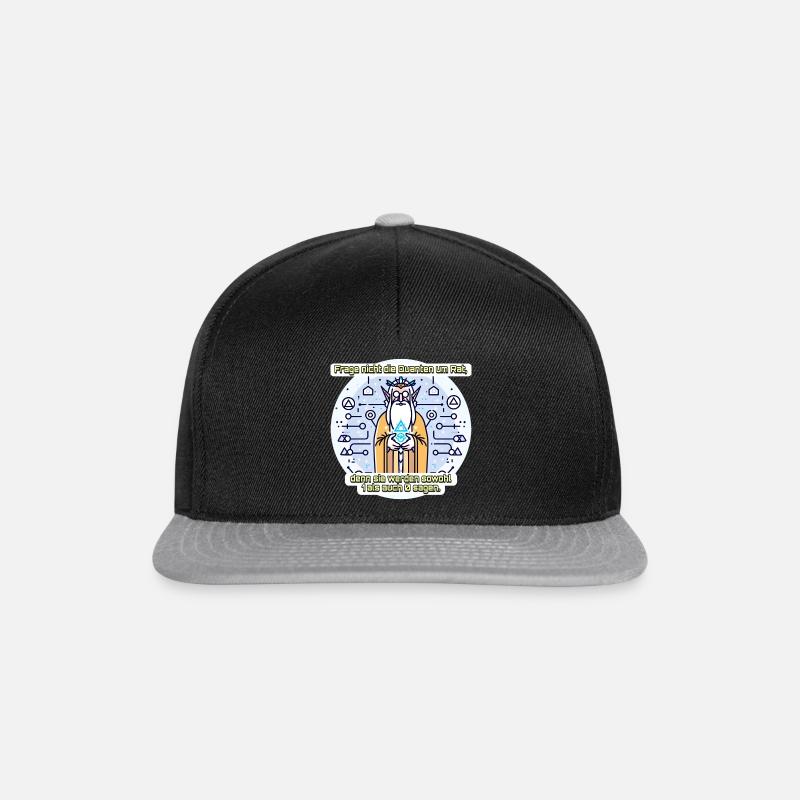 Quanten sind Elben - Snapback Cap - Schwarz/Grau