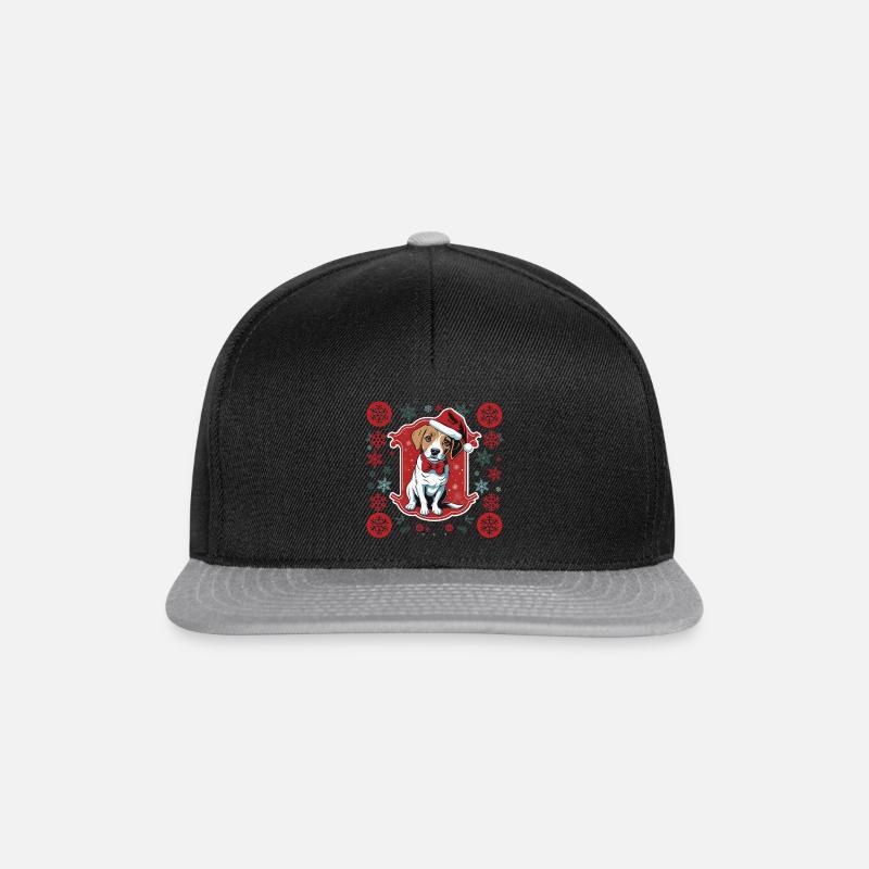 Weihnachten Beagle Art - Weihnachtsgeschenke - Snapback Cap - Schwarz/Grau