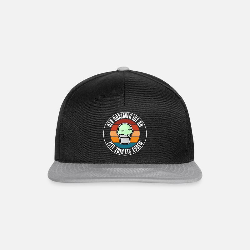 Der Sommer ist da - Snapback Cap - Schwarz/Grau