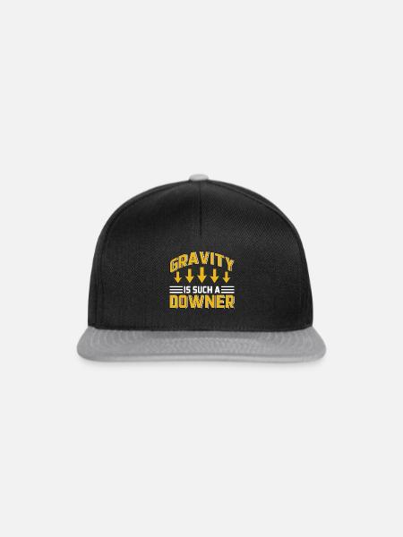 Physik Physiker Gravitation Atom Physiklehrer - Snapback Cap - Schwarz/Grau