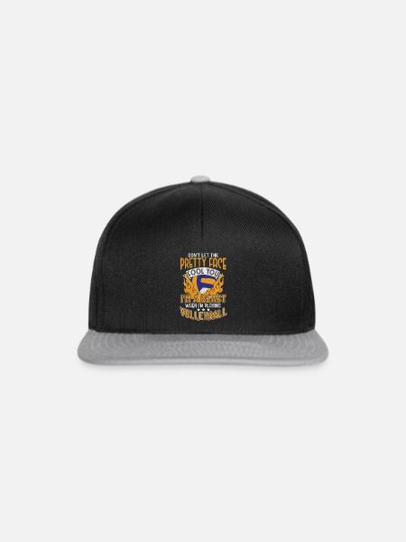 Volleyball Volleyballer - Snapback Cap - Schwarz/Grau