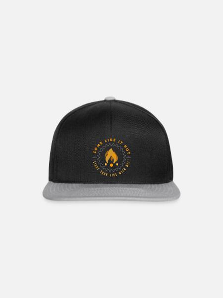 Entzündet - Snapback Cap - Schwarz/Grau