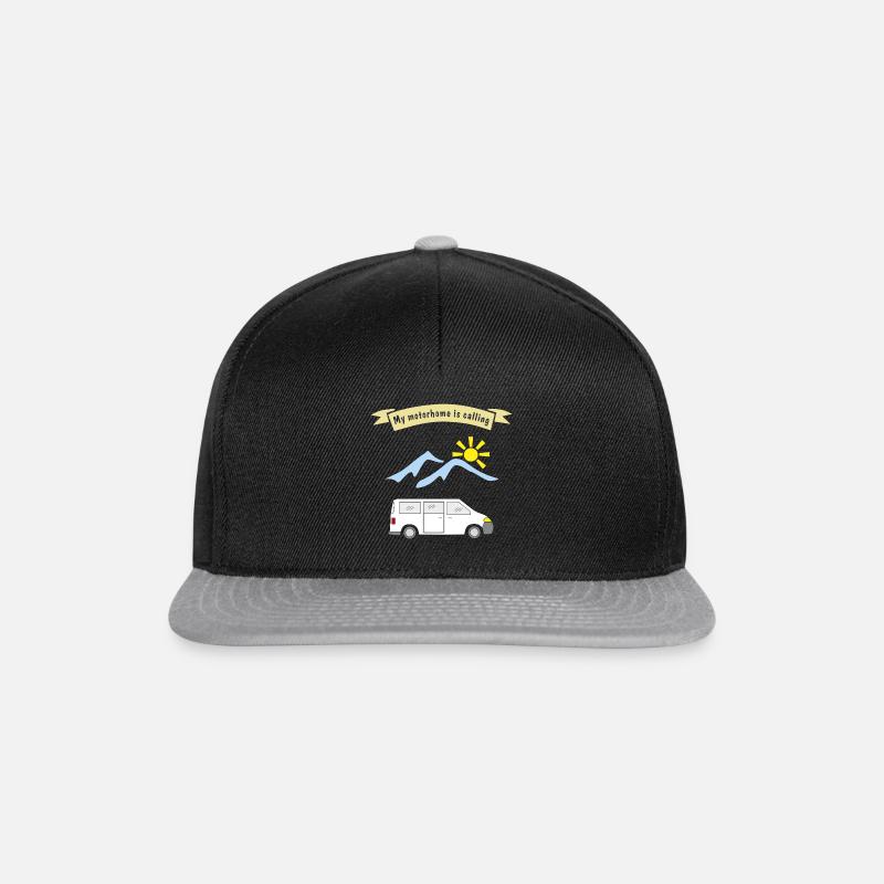 motorhome is calling - Snapback Cap - black/grey