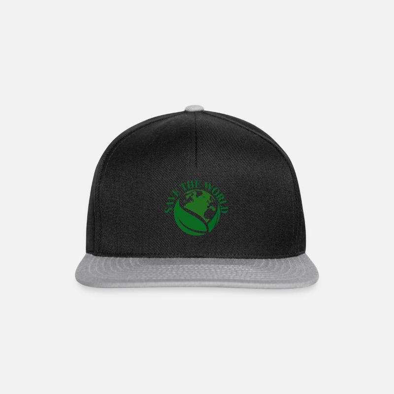 SAVE THE WORLD - Casquette snapback - noir/gris