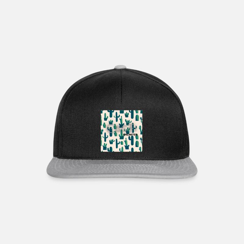 Life is better with Cacti - Snapback Cap - Schwarz/Grau