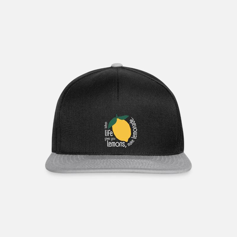 Quand la vie vous donne des citrons - Casquette snapback - noir/gris