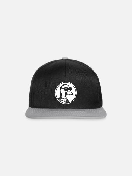Ente Enten - Snapback Cap - Schwarz/Grau