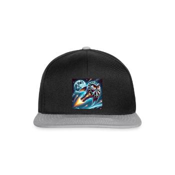 Dartpfeile Nachthimmel - Snapback Cap - Schwarz/Grau - Vorne
