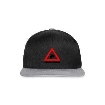 Warning drummer - Snapback Cap - black/grey - Front