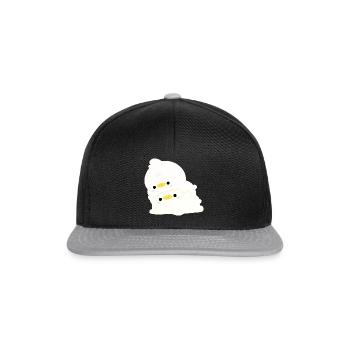 Couple de canards - Casquette snapback - noir/gris - Devant