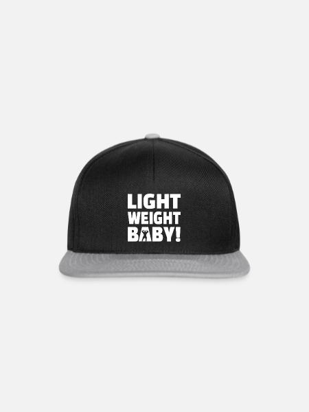 Light weight baby - Bodybuilding - Snapback Cap - Schwarz/Grau