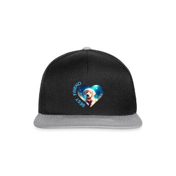 BEST FRIEND - Snapback Cap - Schwarz/Grau - Vorne